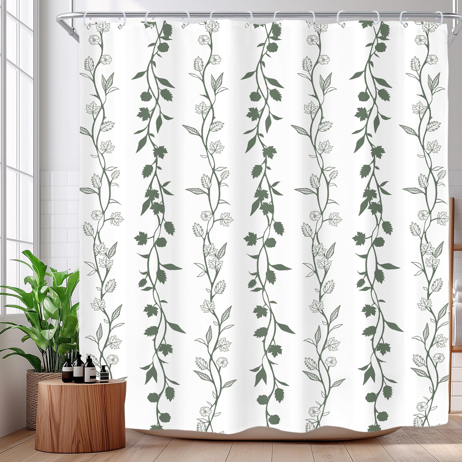 Custom Printed Bath Curtain — custom printed polyester bath curtain