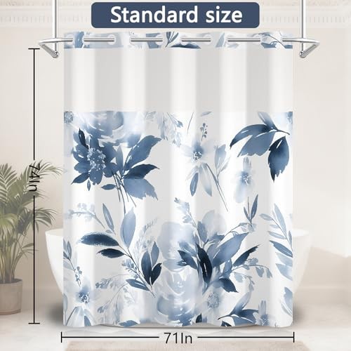Custom Printed Bath Curtain — custom printed polyester bath curtain detail view