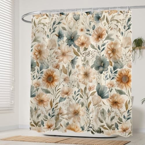 Custom Printed Bath Curtain — custom printed polyester bath curtain detail view