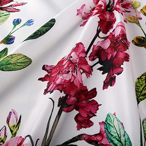 Custom Printed Bath Curtain — custom printed polyester bath curtain detail view