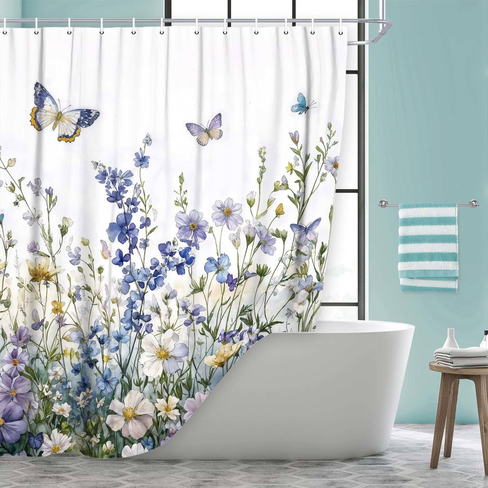 Custom Printed Bath Curtain — custom printed polyester bath curtain
