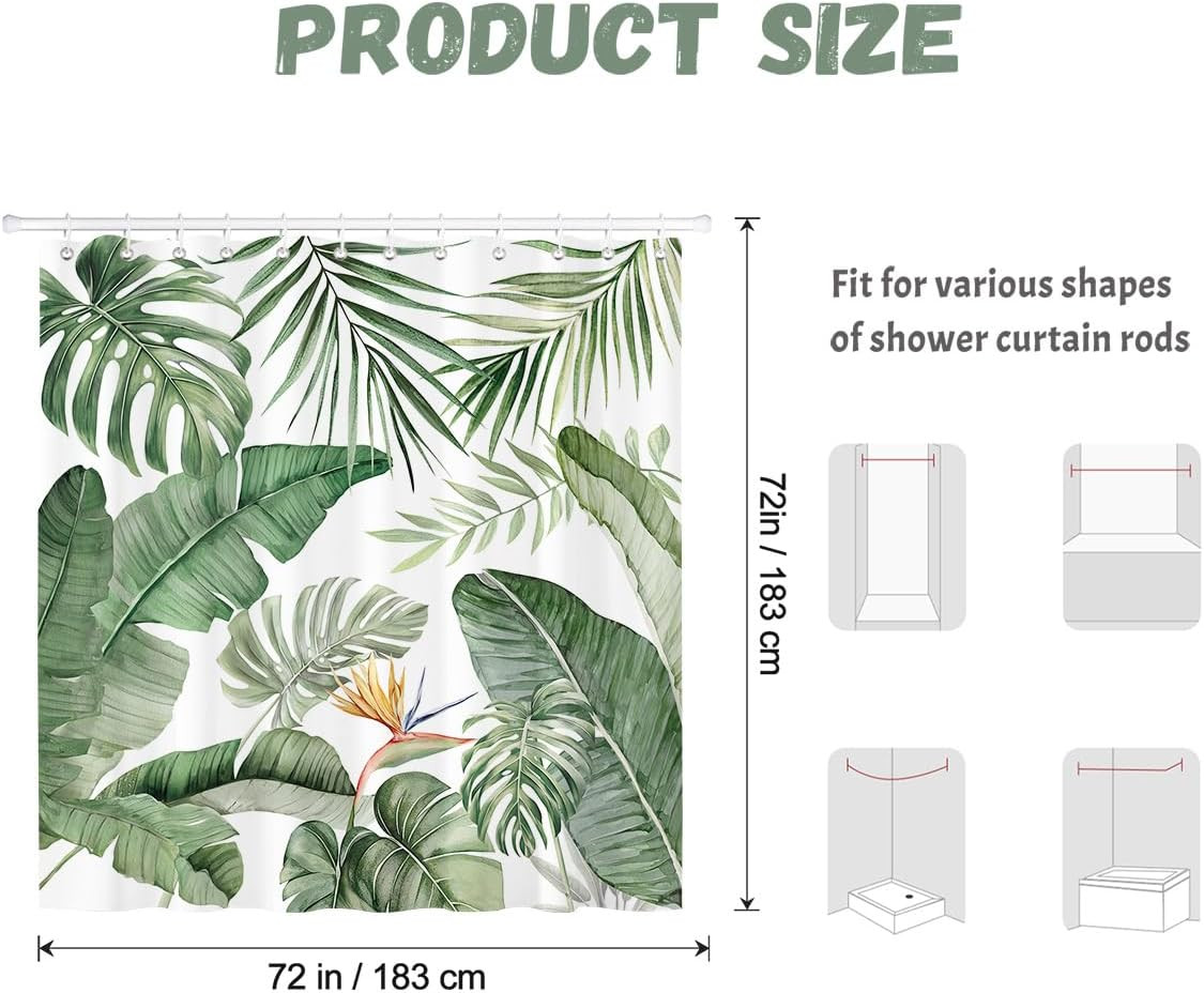 Custom Printed Bath Curtain — custom printed polyester bath curtain detail view