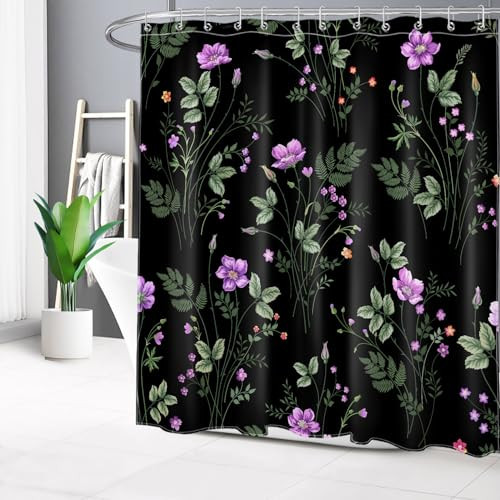 Custom Printed Bath Curtain — custom printed polyester bath curtain detail view