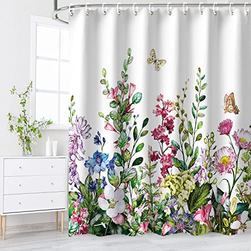 Custom Printed Bath Curtain — custom printed polyester bath curtain detail view