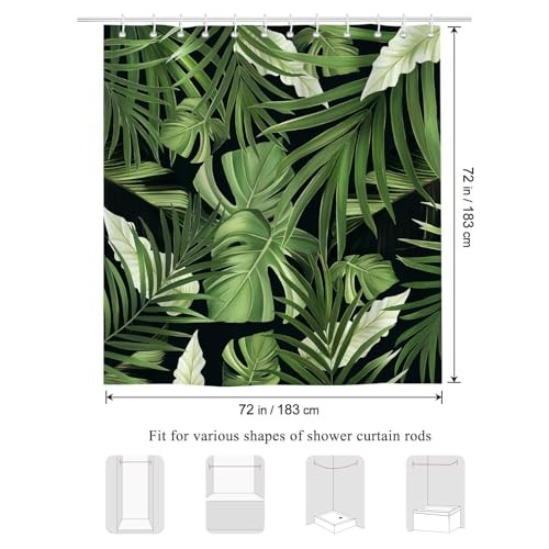 Custom Printed Bath Curtain — custom printed polyester bath curtain detail view