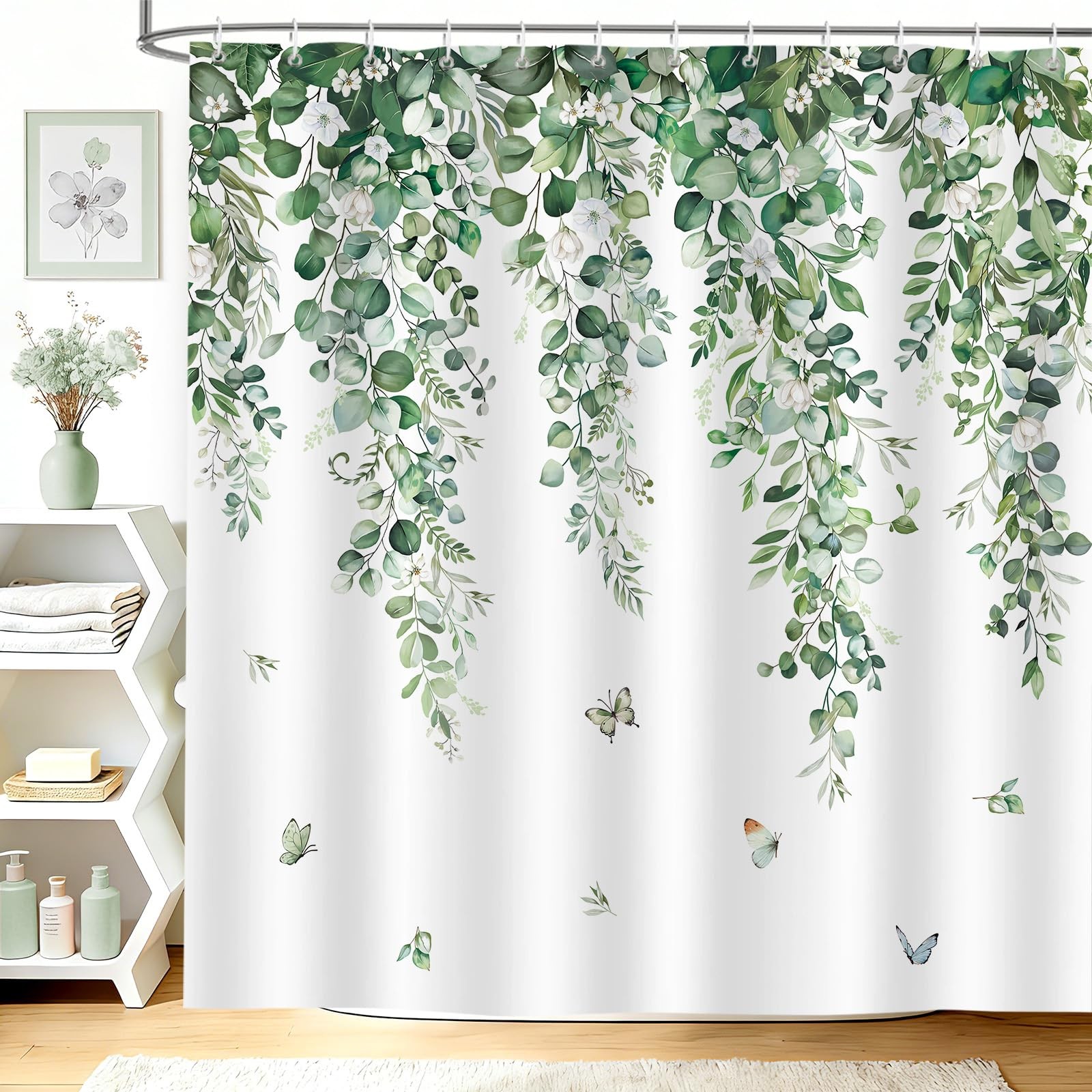 Custom Printed Bath Curtain — custom printed polyester bath curtain