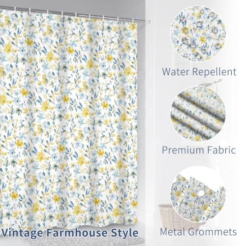 Custom Printed Bath Curtain — custom printed polyester bath curtain detail view