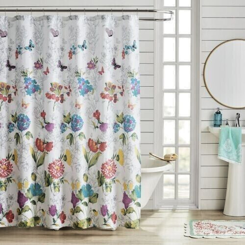 Custom Printed Bath Curtain — custom printed polyester bath curtain
