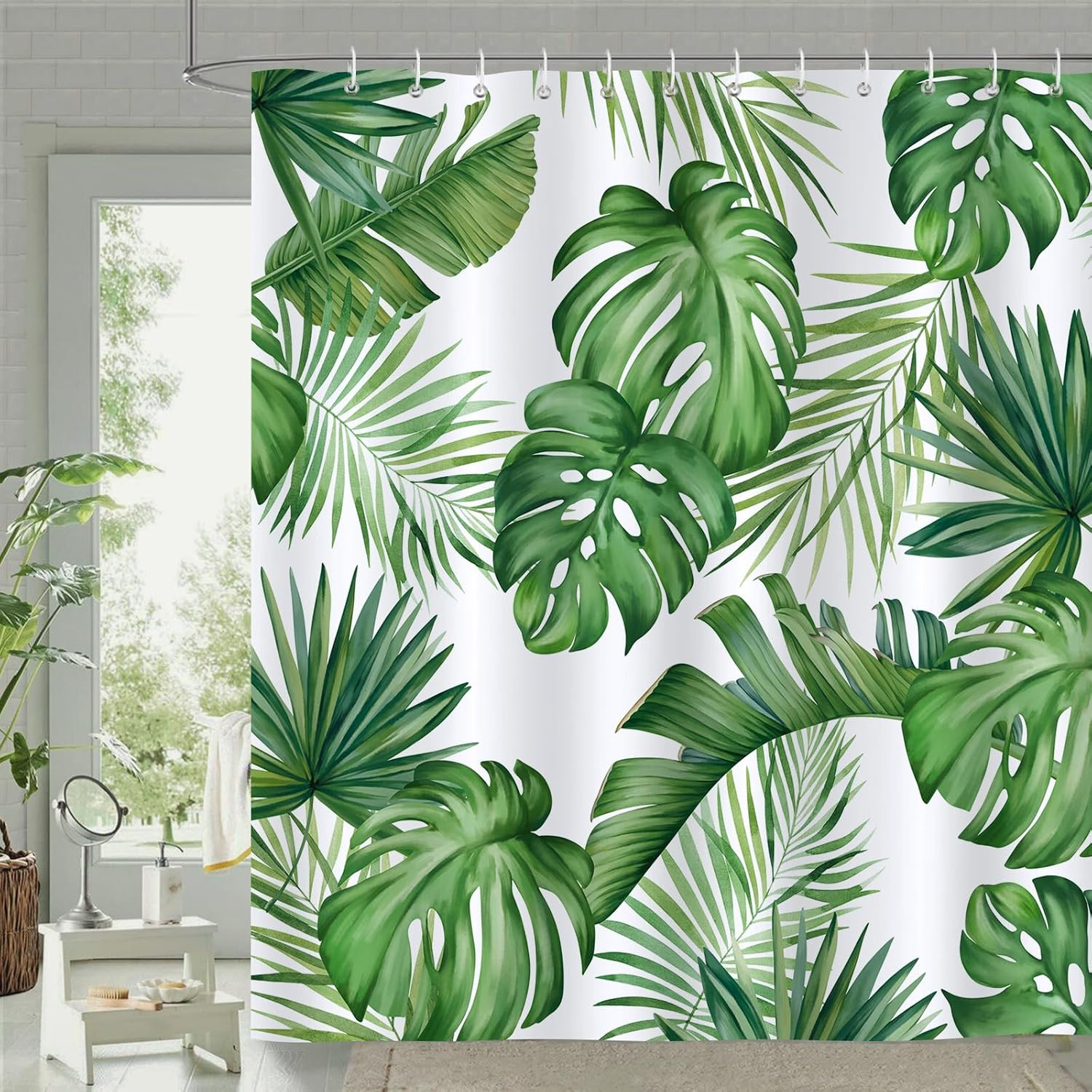 Custom Printed Bath Curtain — custom printed polyester bath curtain