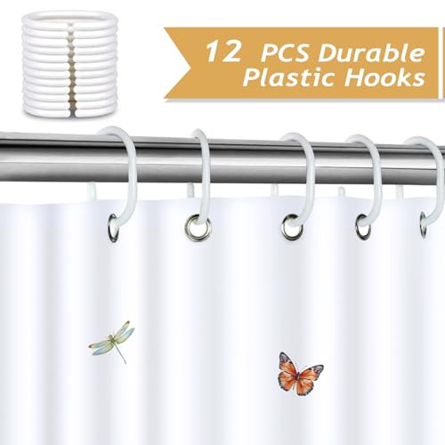 Custom Printed Bath Curtain — custom printed polyester bath curtain detail view