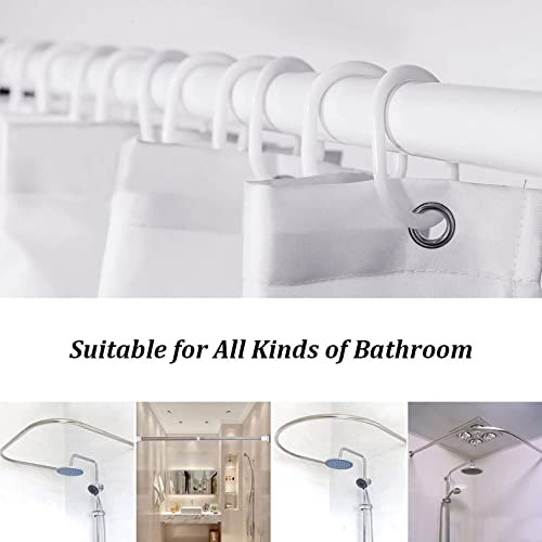 Custom Printed Bath Curtain — custom printed polyester bath curtain detail view