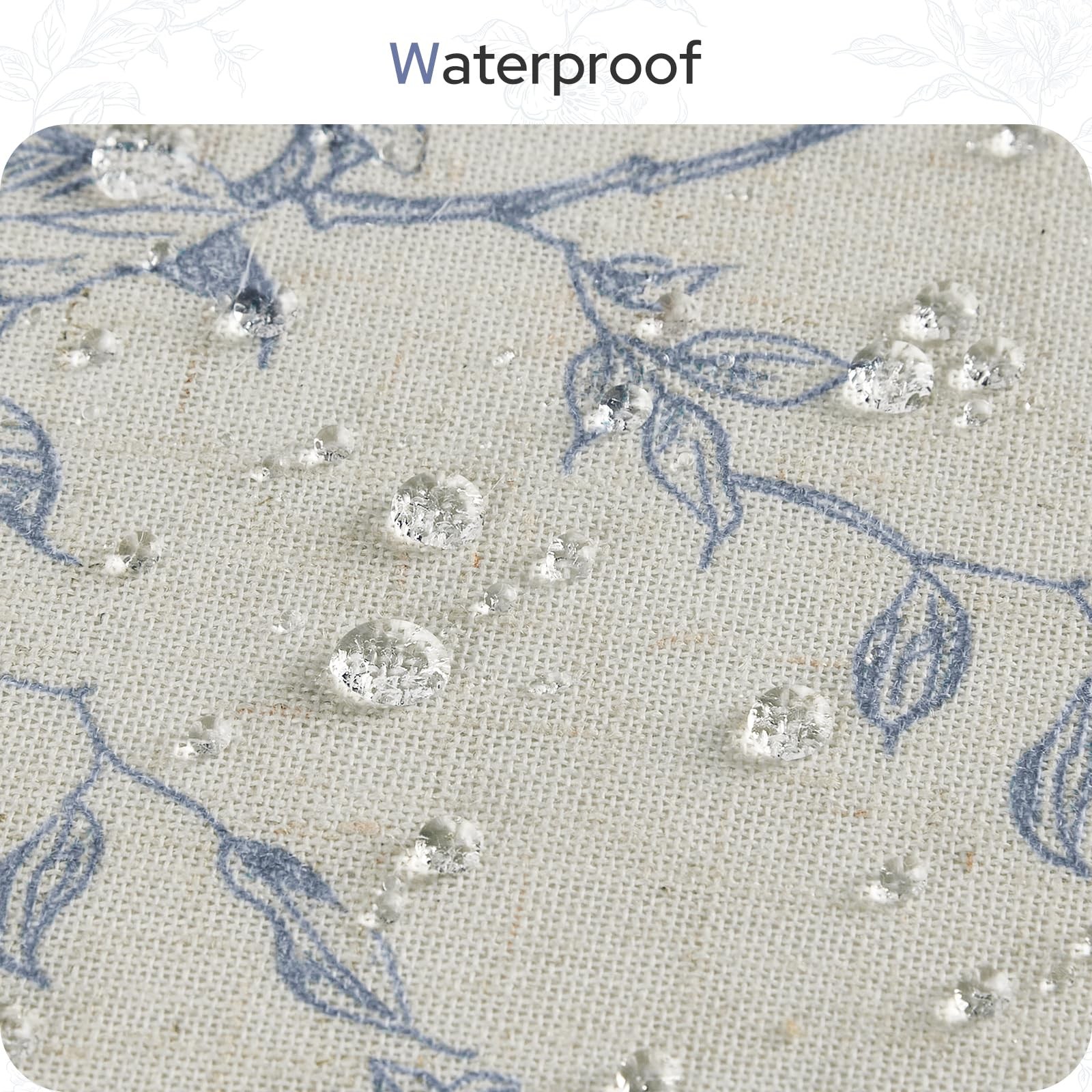 Custom Printed Bath Curtain — custom printed polyester bath curtain detail view