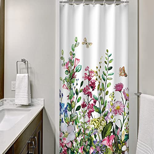 Custom Printed Bath Curtain — custom printed polyester bath curtain detail view