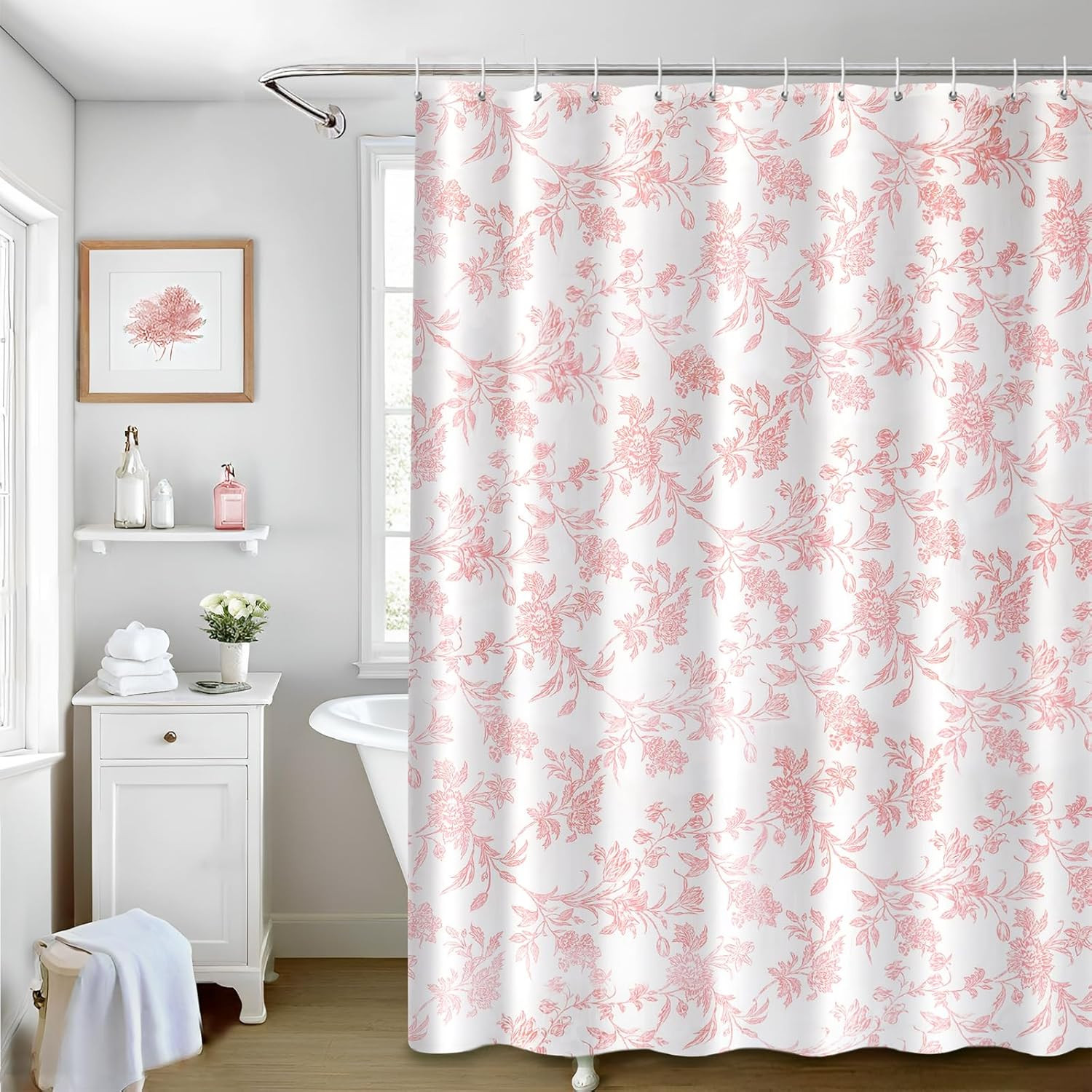 Custom Printed Bath Curtain — custom printed polyester bath curtain