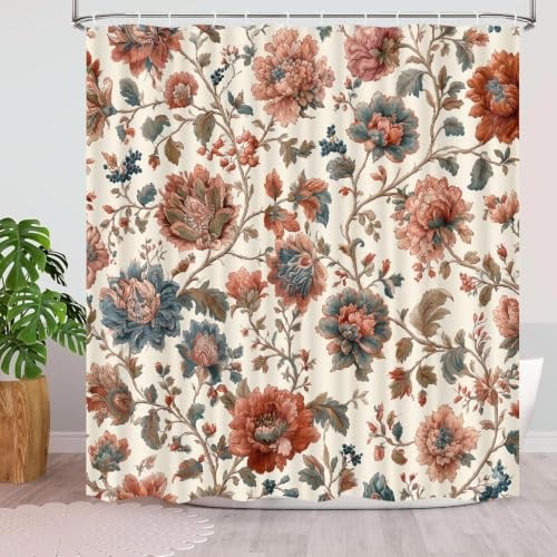 Custom Printed Bath Curtain — custom printed polyester bath curtain detail view