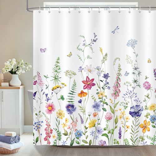 Custom Printed Bath Curtain — custom printed polyester bath curtain detail view
