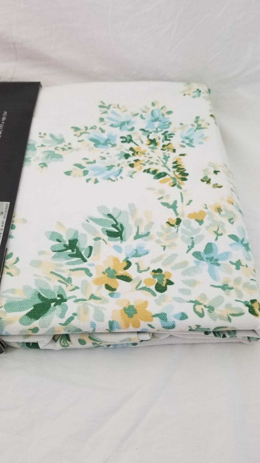 Custom Printed Bath Curtain — custom printed polyester bath curtain detail view