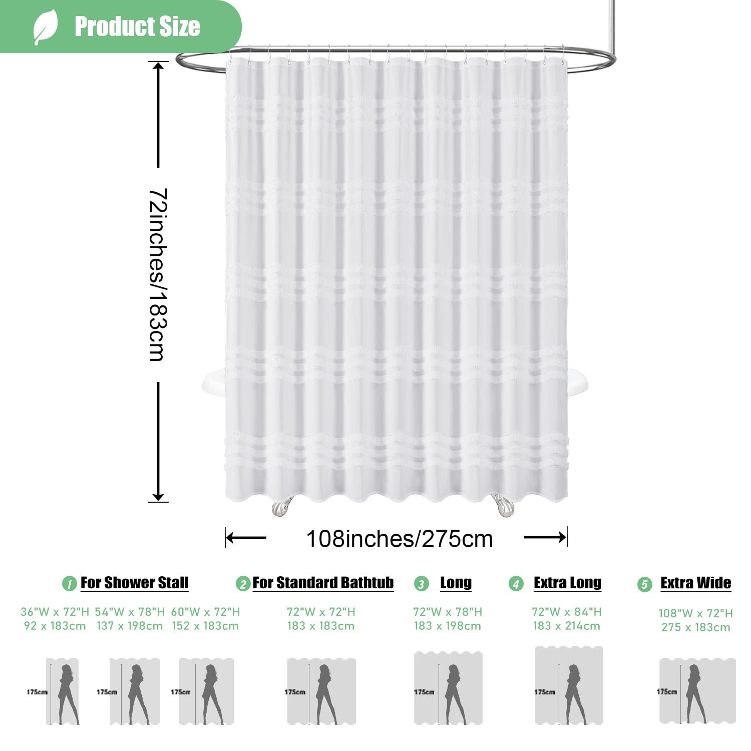 Custom Printed Bath Curtain — custom printed polyester bath curtain detail view