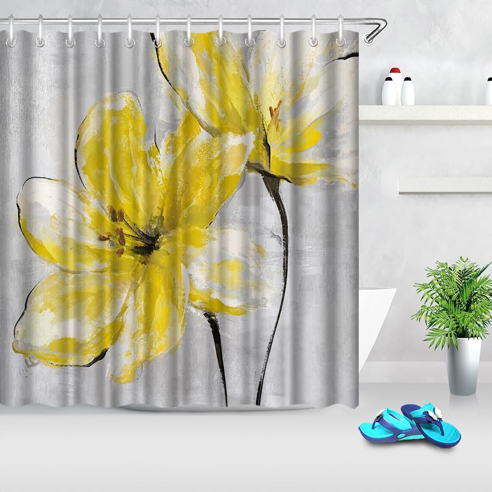 Custom Printed Bath Curtain — custom printed polyester bath curtain detail view