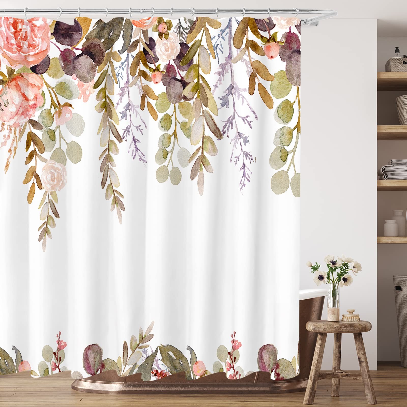 Custom Printed Bath Curtain — custom printed polyester bath curtain