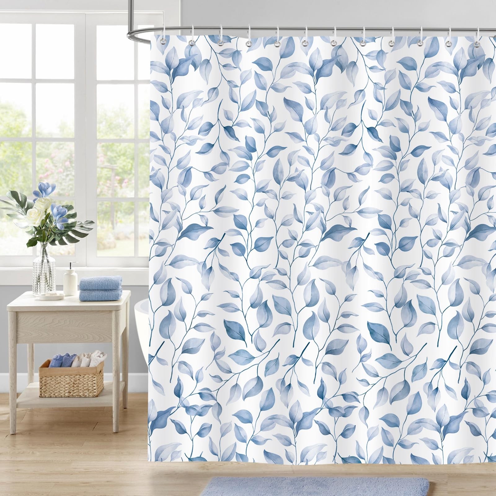 Custom Printed Bath Curtain — custom printed polyester bath curtain