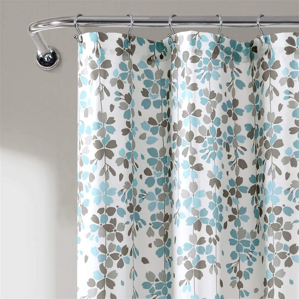 Custom Printed Bath Curtain — custom printed polyester bath curtain detail view