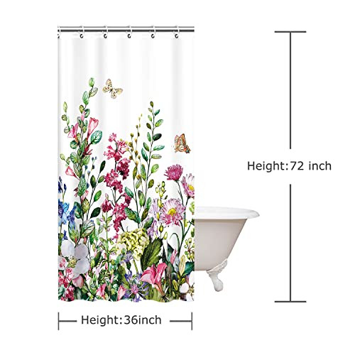 Custom Printed Bath Curtain — custom printed polyester bath curtain detail view