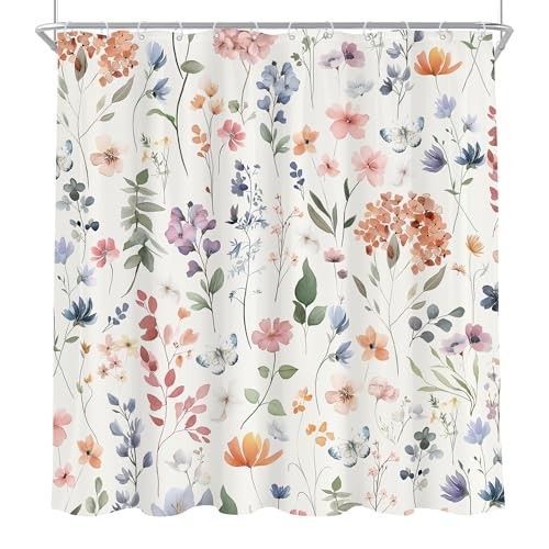 Custom Printed Bath Curtain — custom printed polyester bath curtain detail view