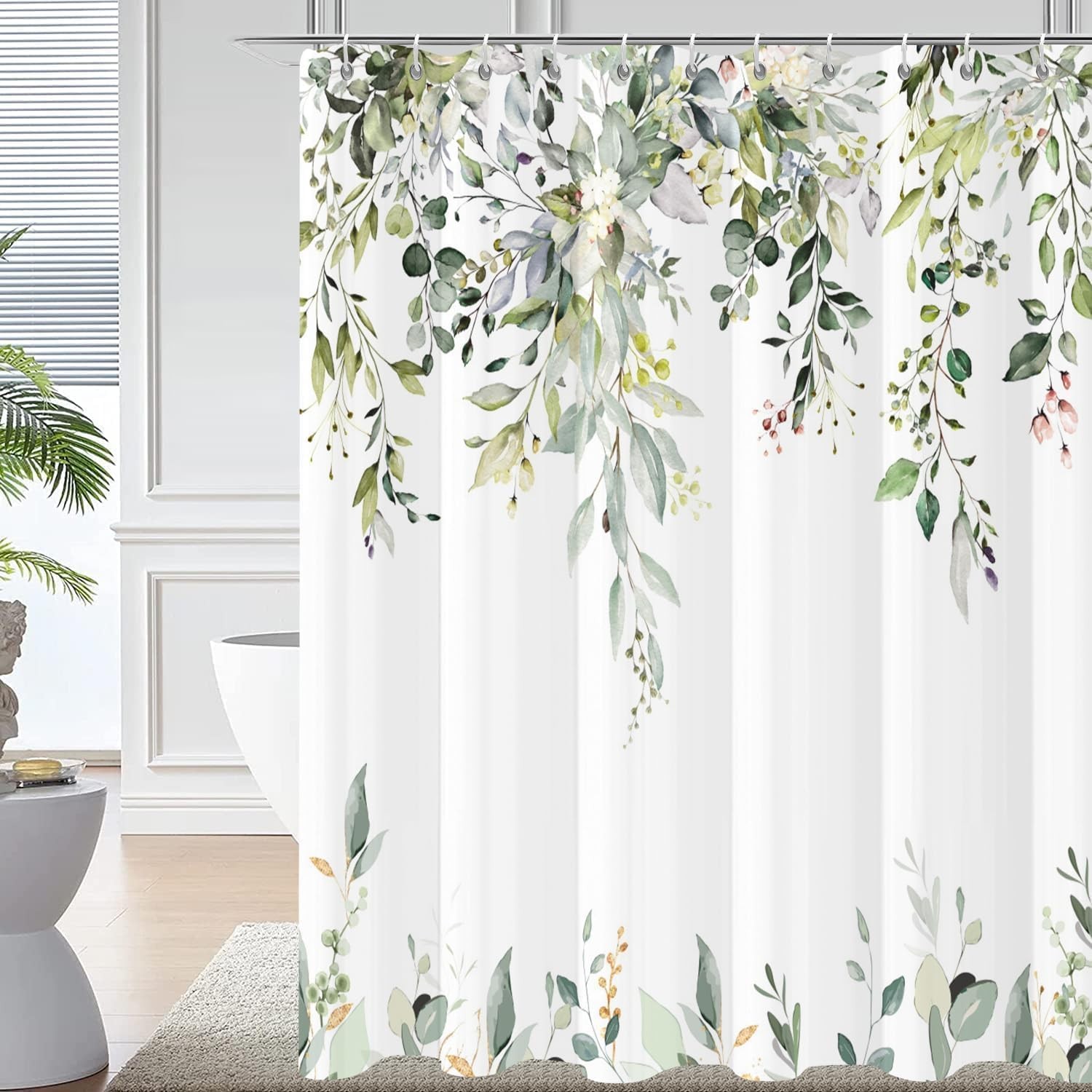 Custom Printed Bath Curtain — custom printed polyester bath curtain