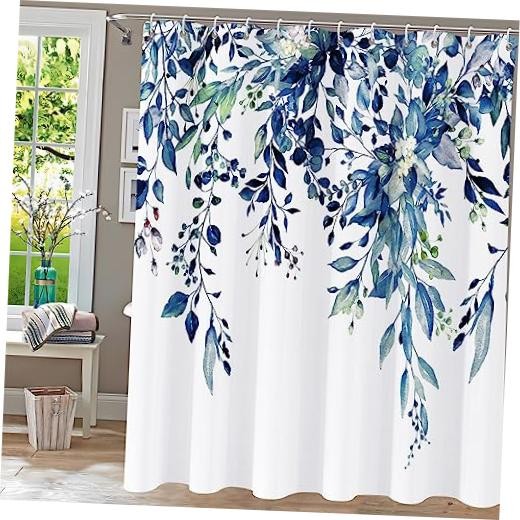 Custom Printed Bath Curtain — custom printed polyester bath curtain