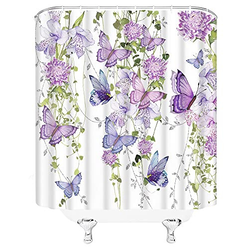 Custom Printed Bath Curtain — custom printed polyester bath curtain detail view