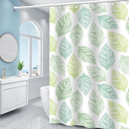 Custom Printed Bath Curtain — custom printed polyester bath curtain detail view