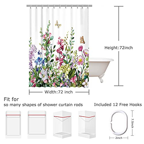 Custom Printed Bath Curtain — custom printed polyester bath curtain detail view