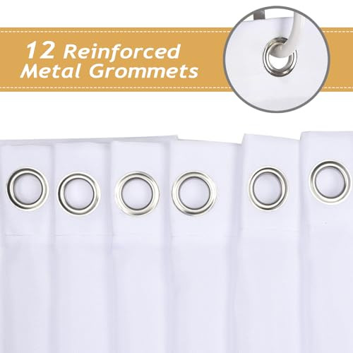 Custom Printed Bath Curtain — custom printed polyester bath curtain detail view