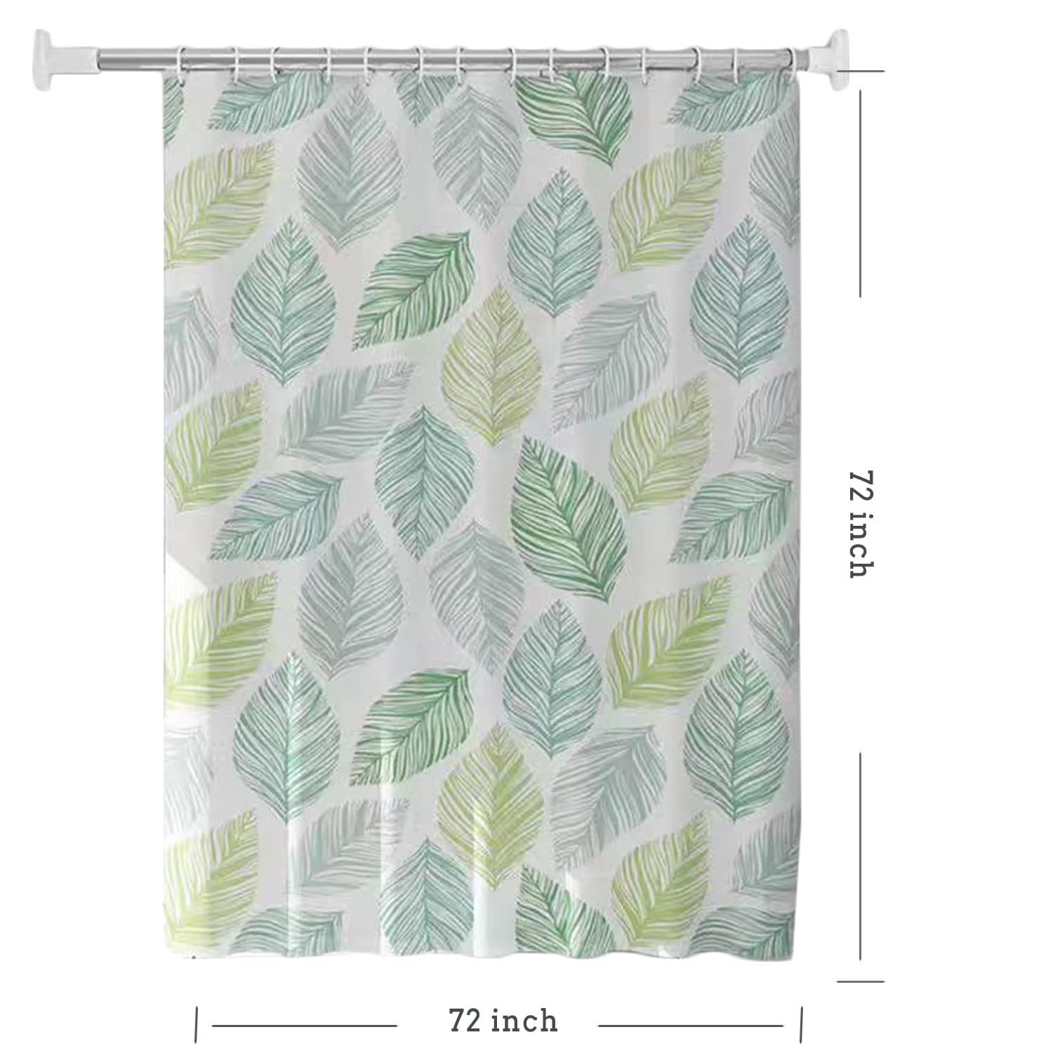 Custom Printed Bath Curtain — custom printed polyester bath curtain detail view