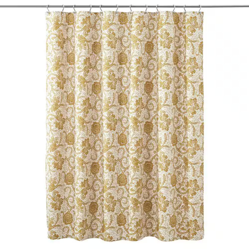 Custom Printed Bath Curtain — custom printed polyester bath curtain