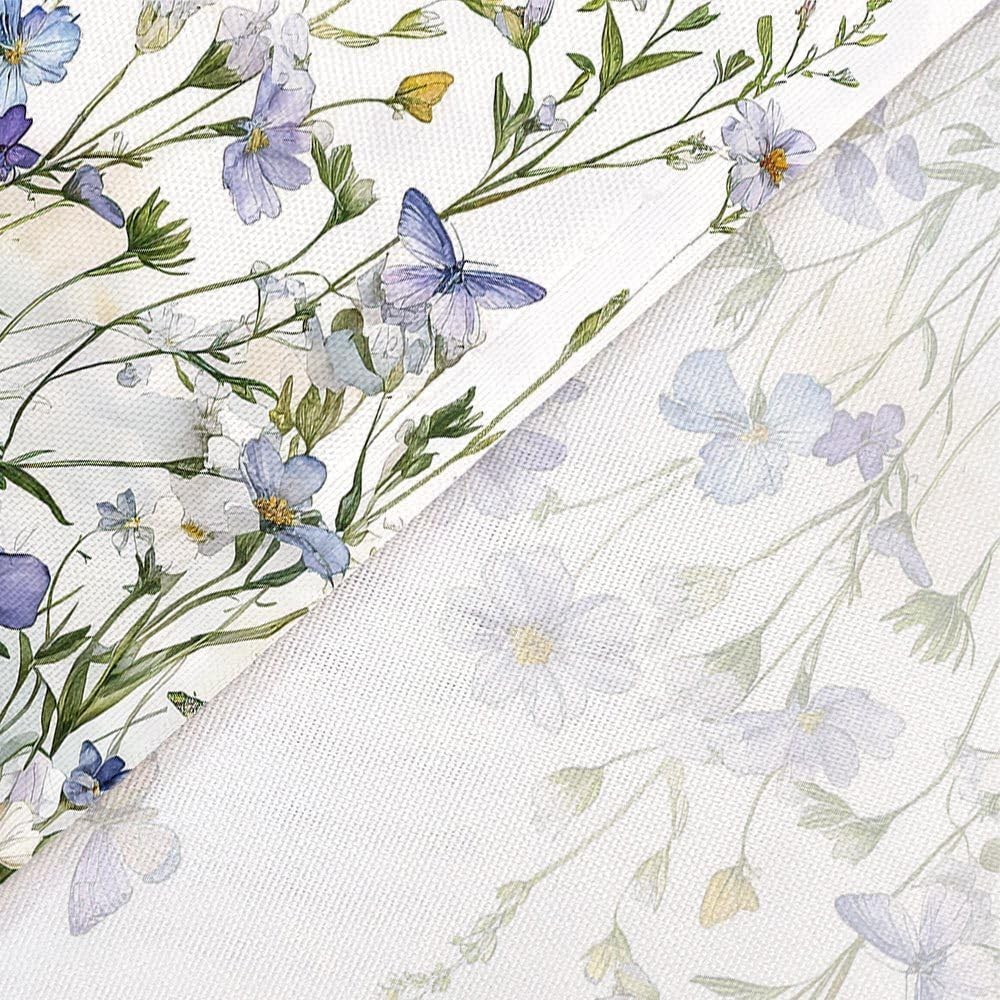 Custom Printed Bath Curtain — custom printed polyester bath curtain detail view
