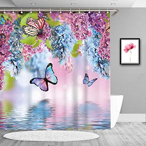 Custom Printed Bath Curtain — custom printed polyester bath curtain