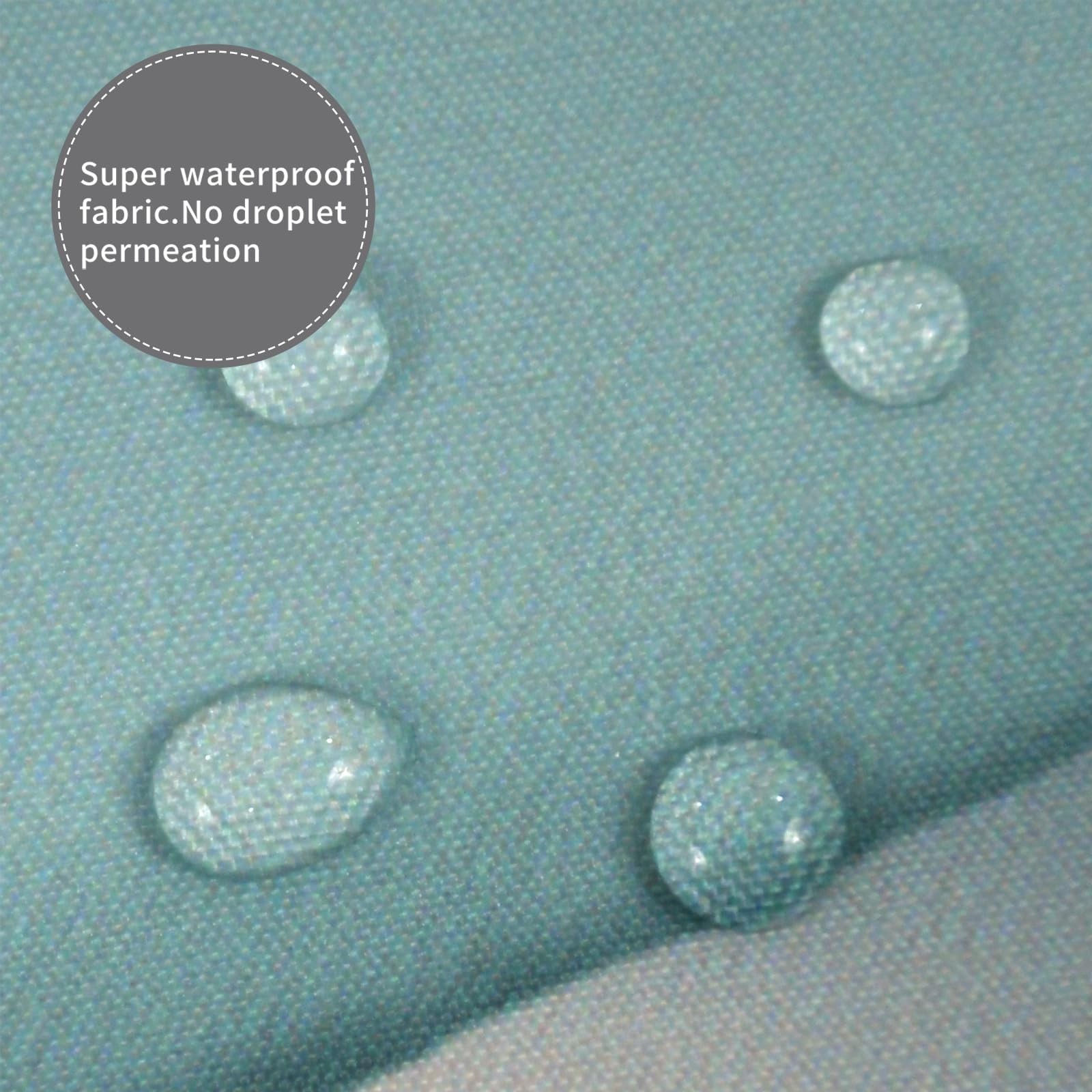 Custom Printed Bath Curtain — custom printed polyester bath curtain detail view
