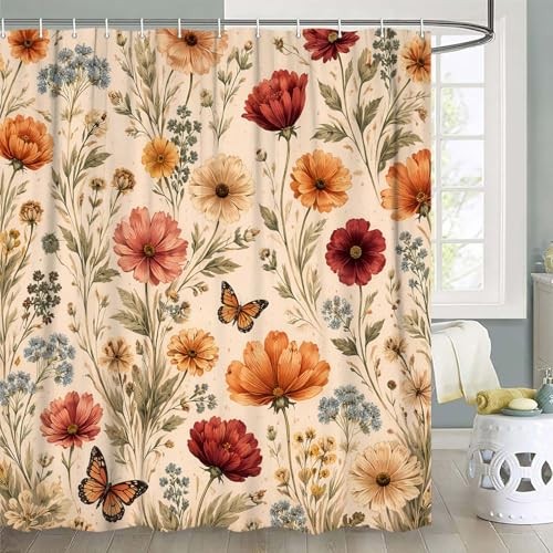 Custom Printed Bath Curtain — custom printed polyester bath curtain detail view