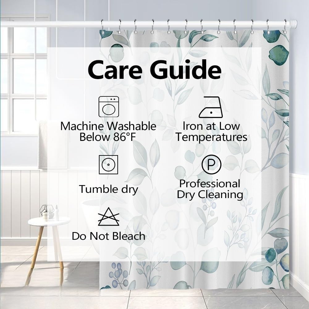 Custom Printed Bath Curtain — custom printed polyester bath curtain detail view