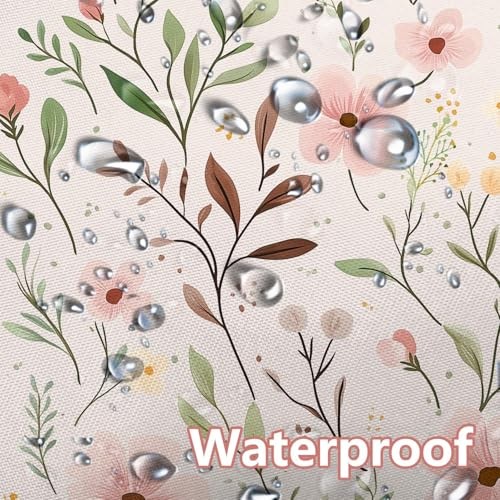 Custom Printed Bath Curtain — custom printed polyester bath curtain detail view