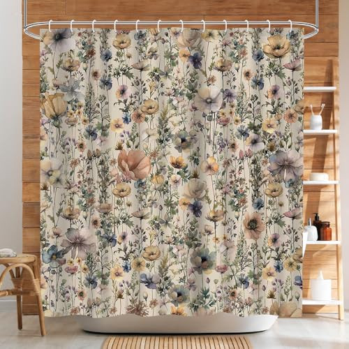 Custom Printed Bath Curtain — custom printed polyester bath curtain detail view