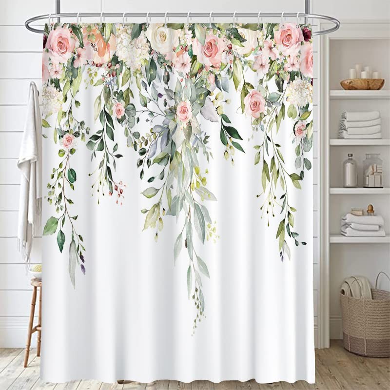 Custom Printed Bath Curtain — custom printed polyester bath curtain