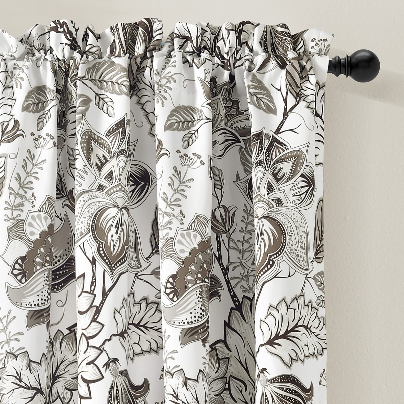 Custom Printed Bath Curtain — custom printed polyester bath curtain detail view