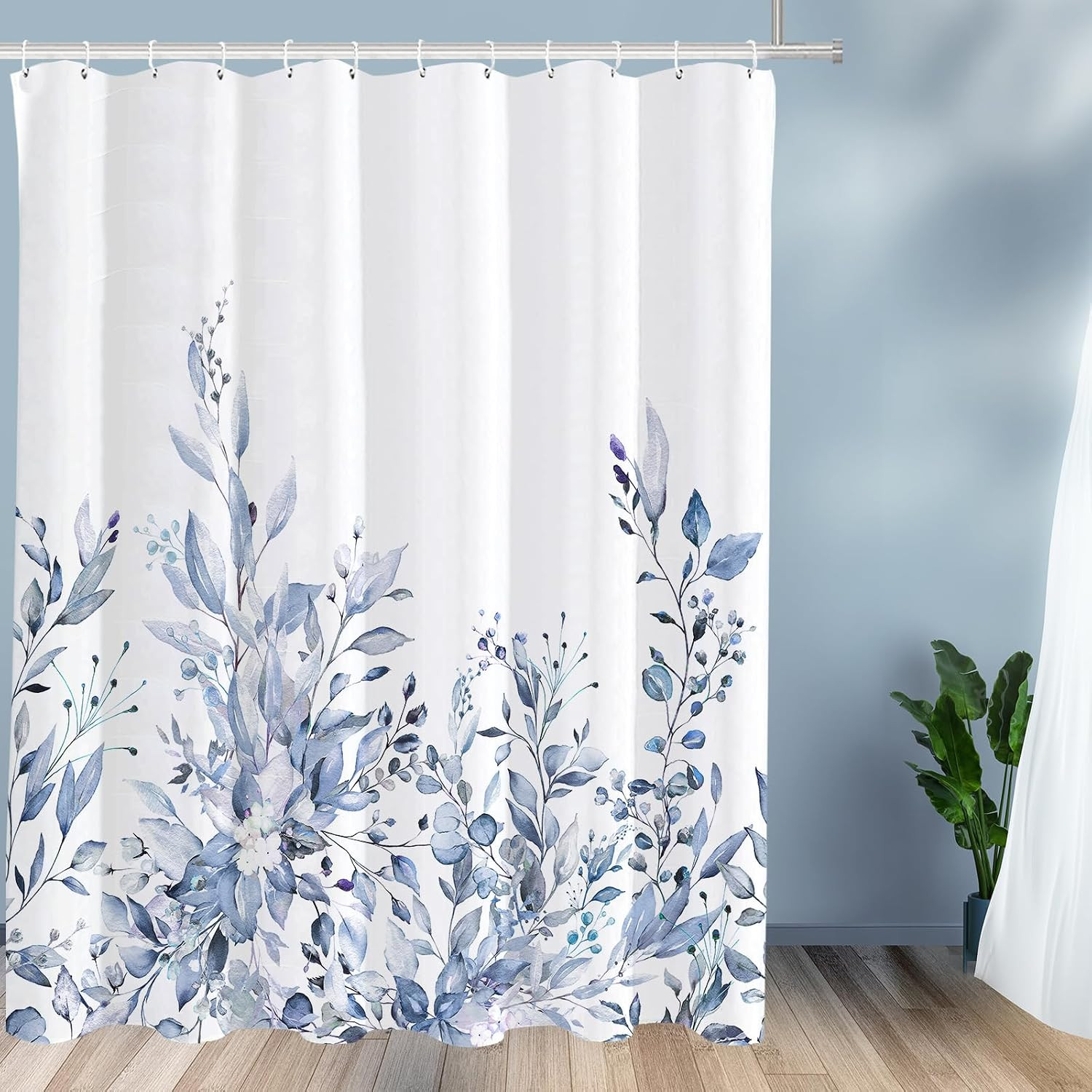 Custom Printed Bath Curtain — custom printed polyester bath curtain