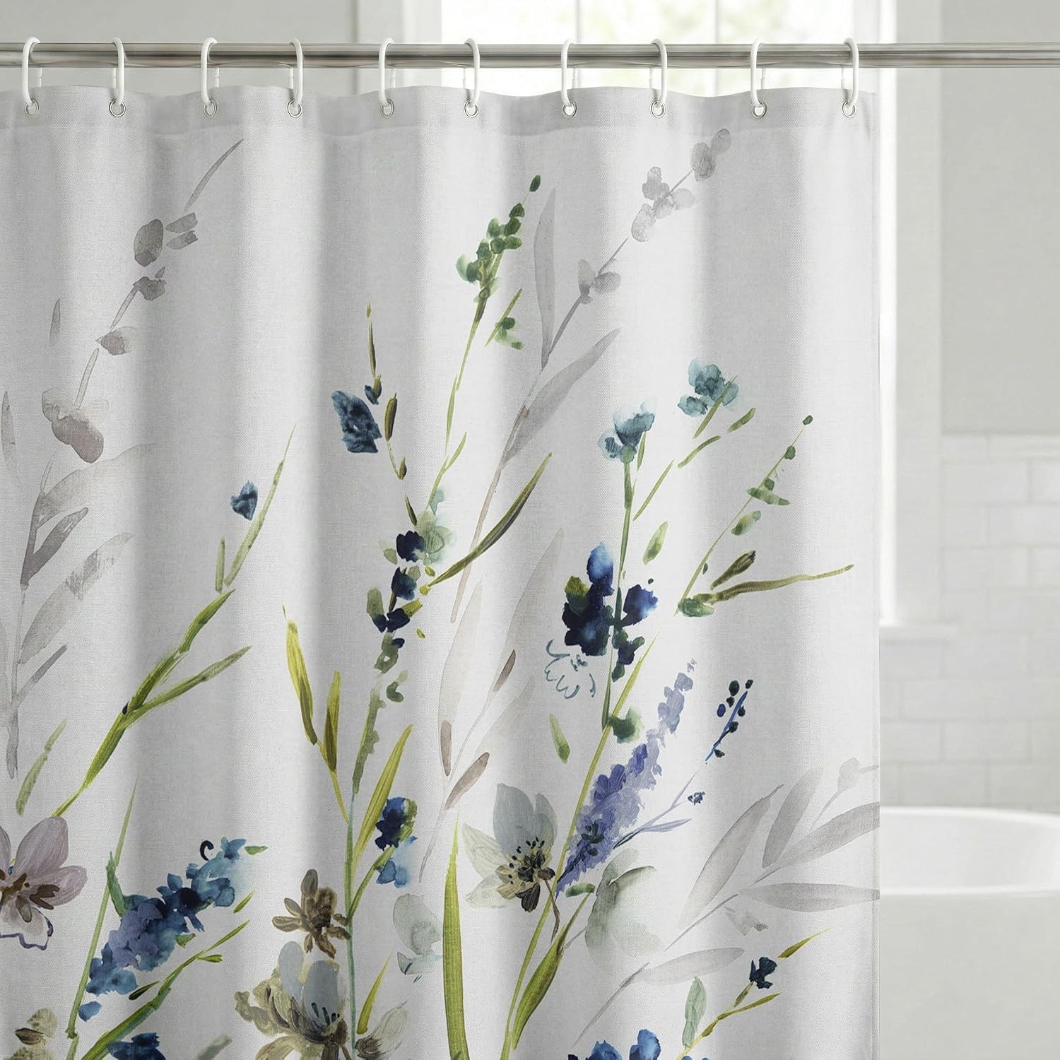 Custom Printed Bath Curtain — custom printed polyester bath curtain