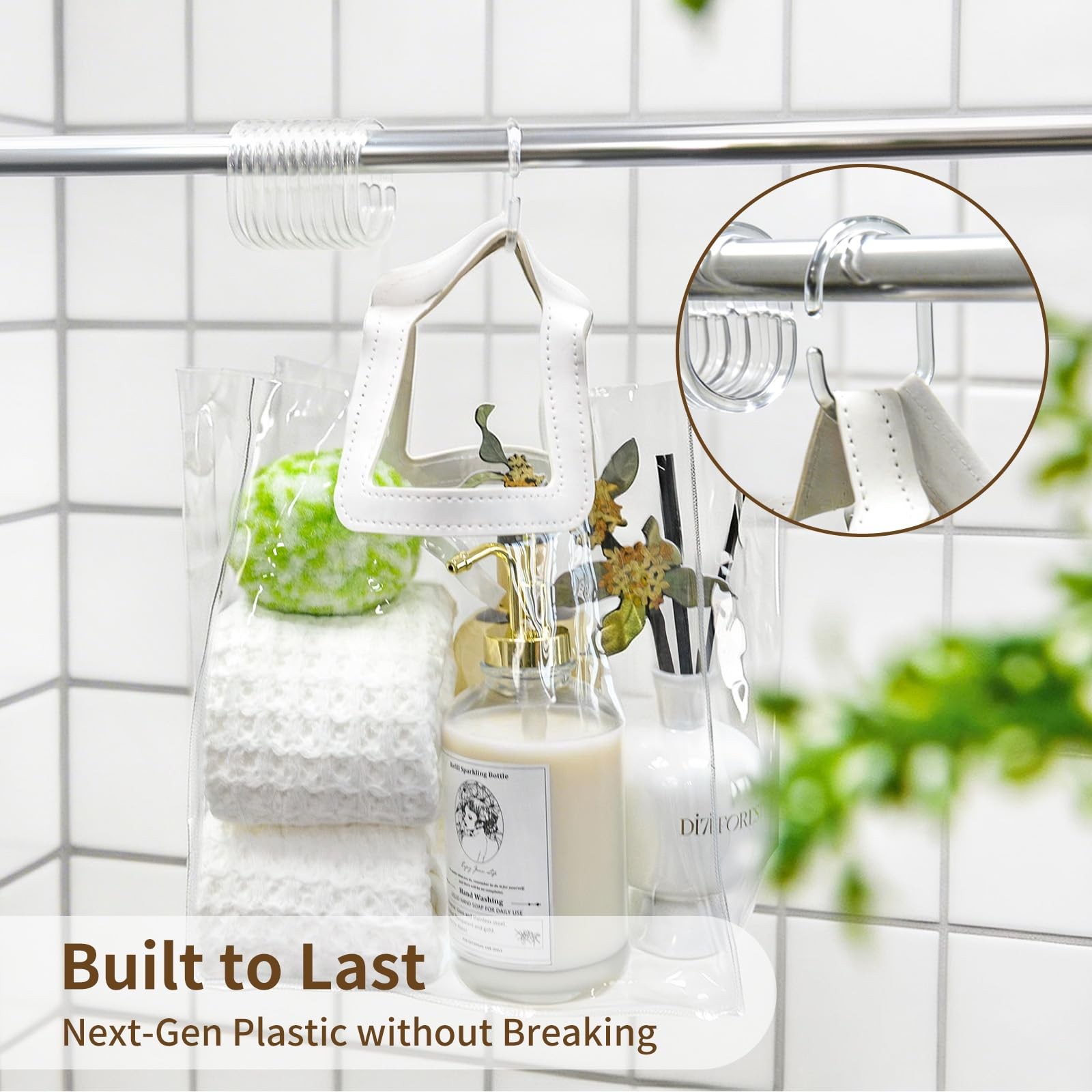Custom Printed Bath Curtain — custom printed polyester bath curtain detail view