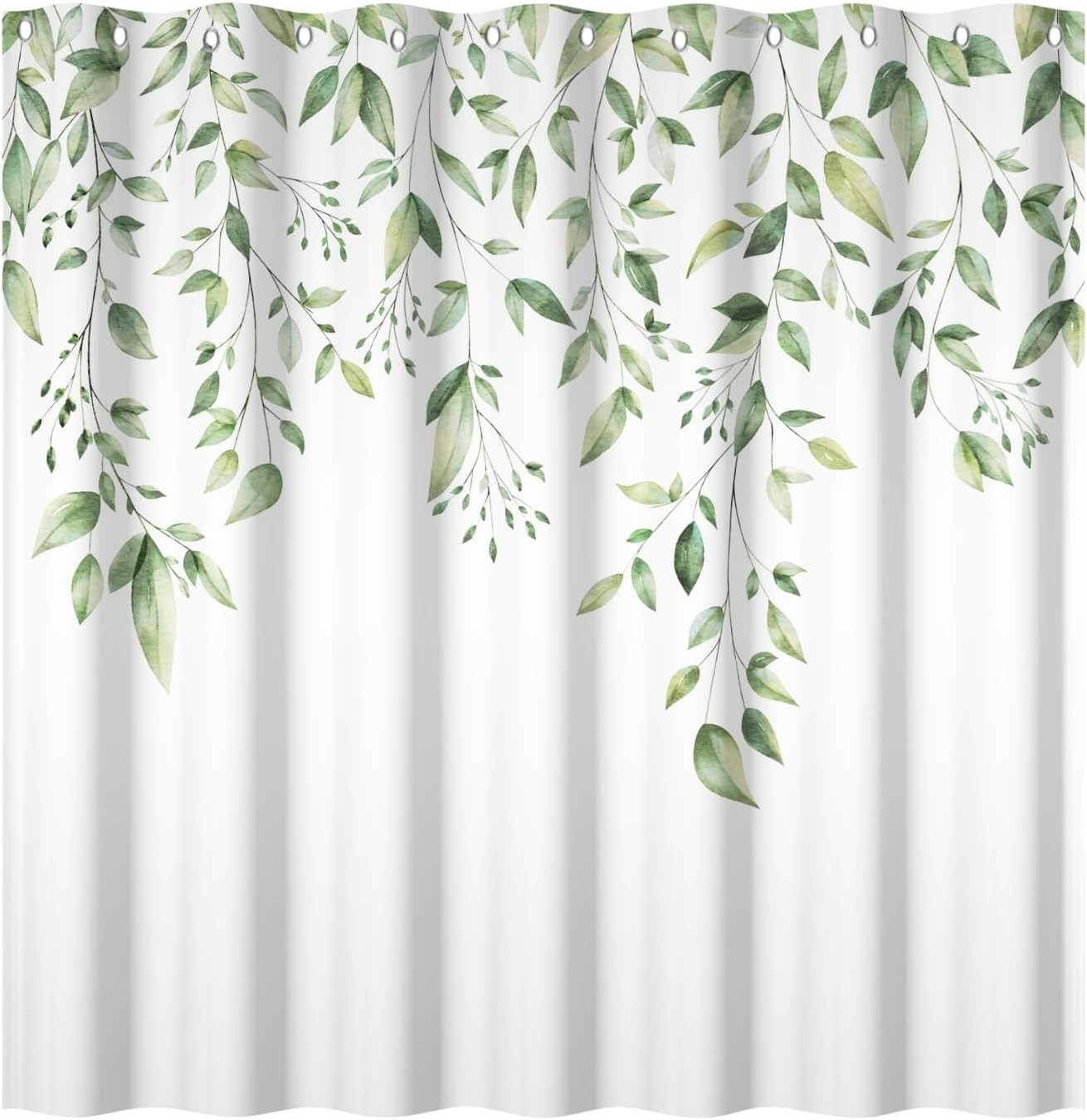 Custom Printed Bath Curtain — custom printed polyester bath curtain detail view