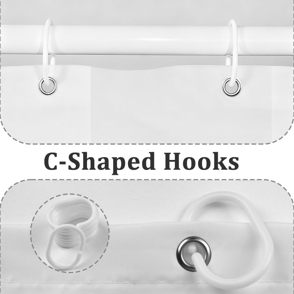 Custom Printed Bath Curtain — custom printed polyester bath curtain detail view